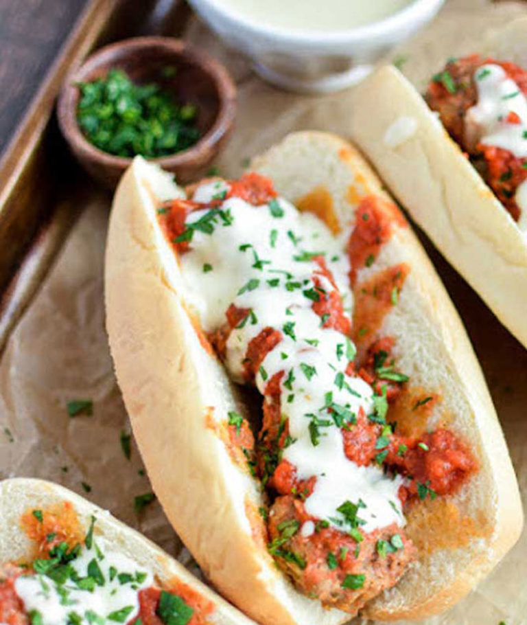 Chimichurri Beef Meatball Hoagies QuickRecipes