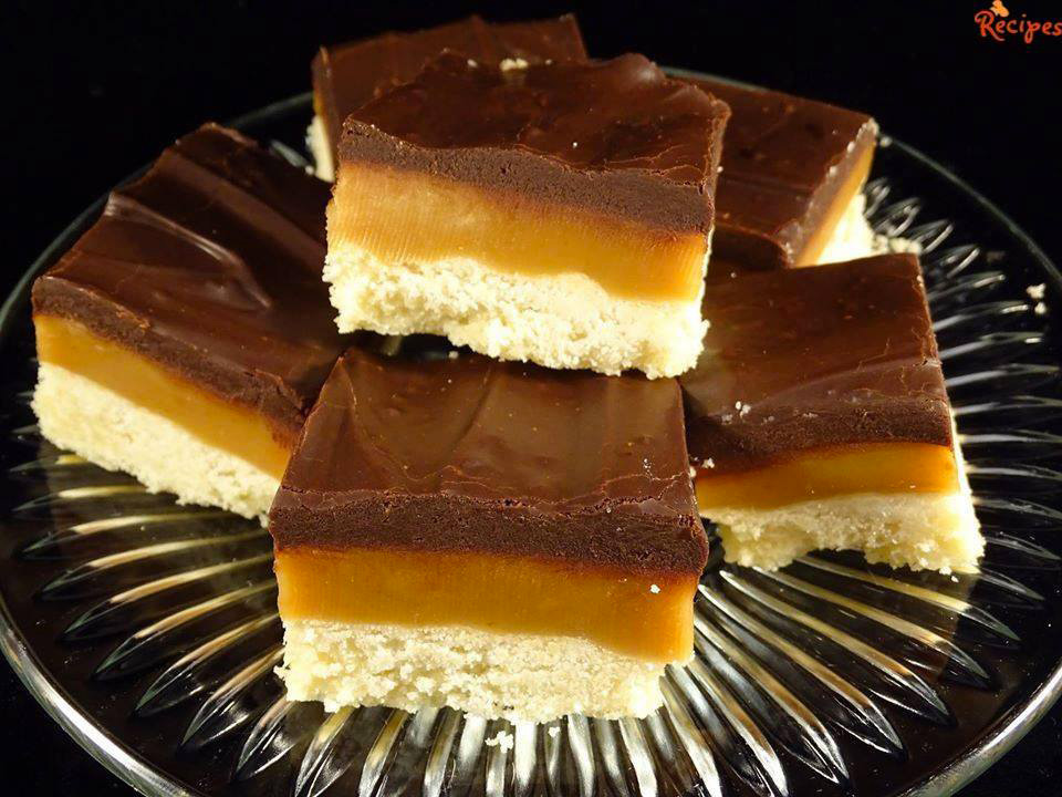 Caramel Shortbread Squares BestQuickRecipes