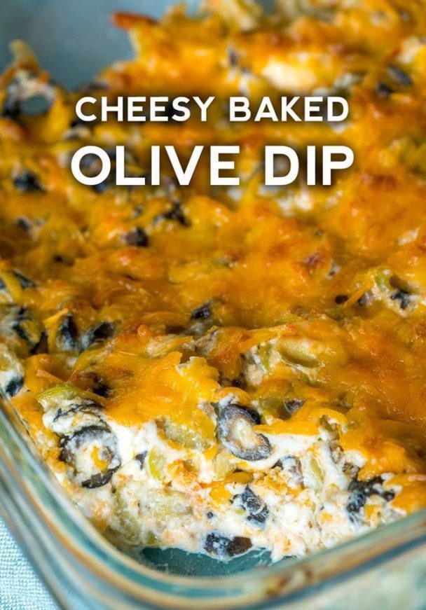 Cheesy Baked Olive Dip QuickRecipes