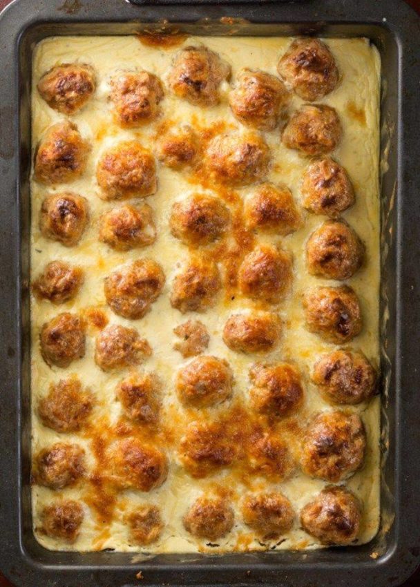 Cheesy Oven Baked Meatballs Quickrecipes 