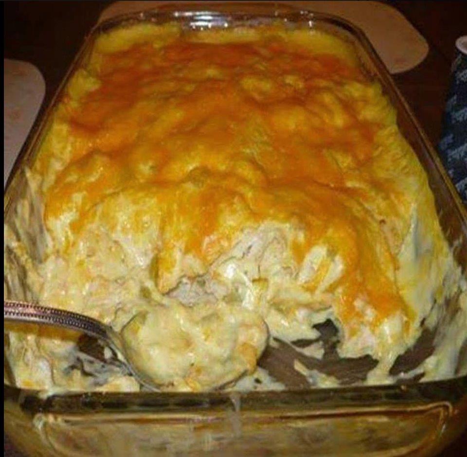 Sour Cream Chicken Enchilada Casserole QuickRecipes
