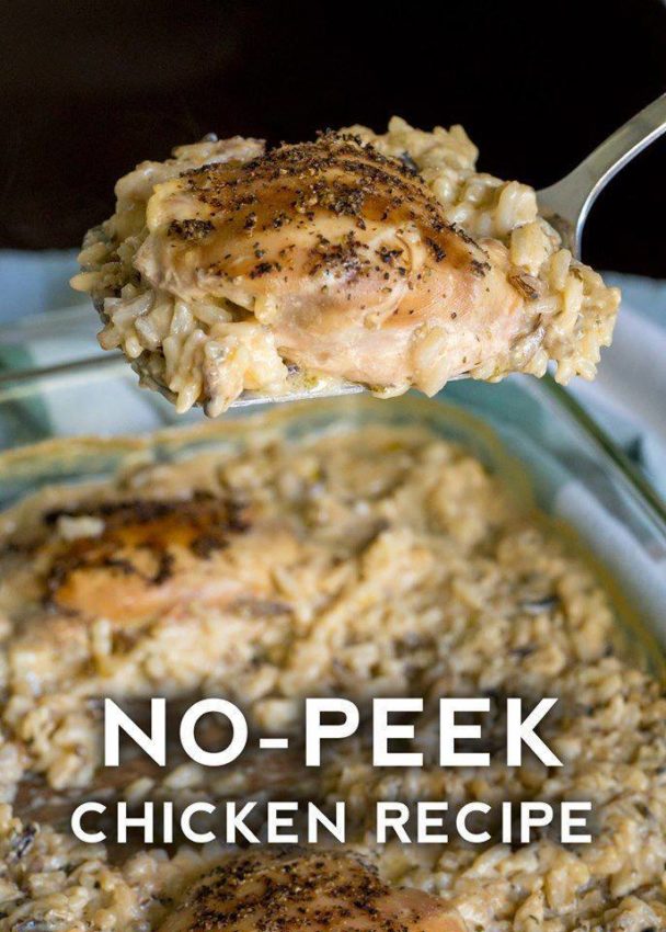 news clipping no peek chicken recipe