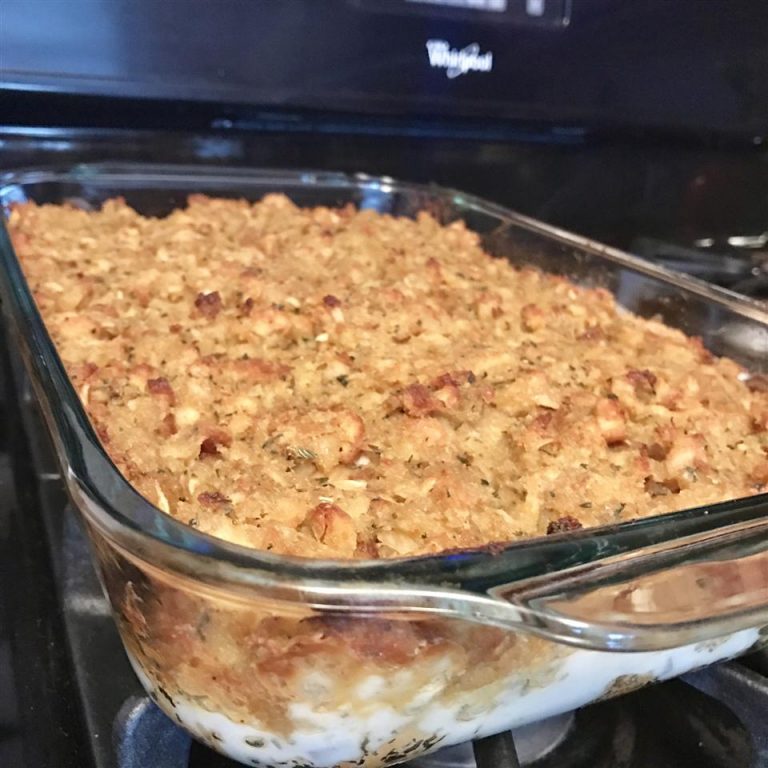 Rotisserie Chicken and Stuffing Casserole BestQuickRecipes