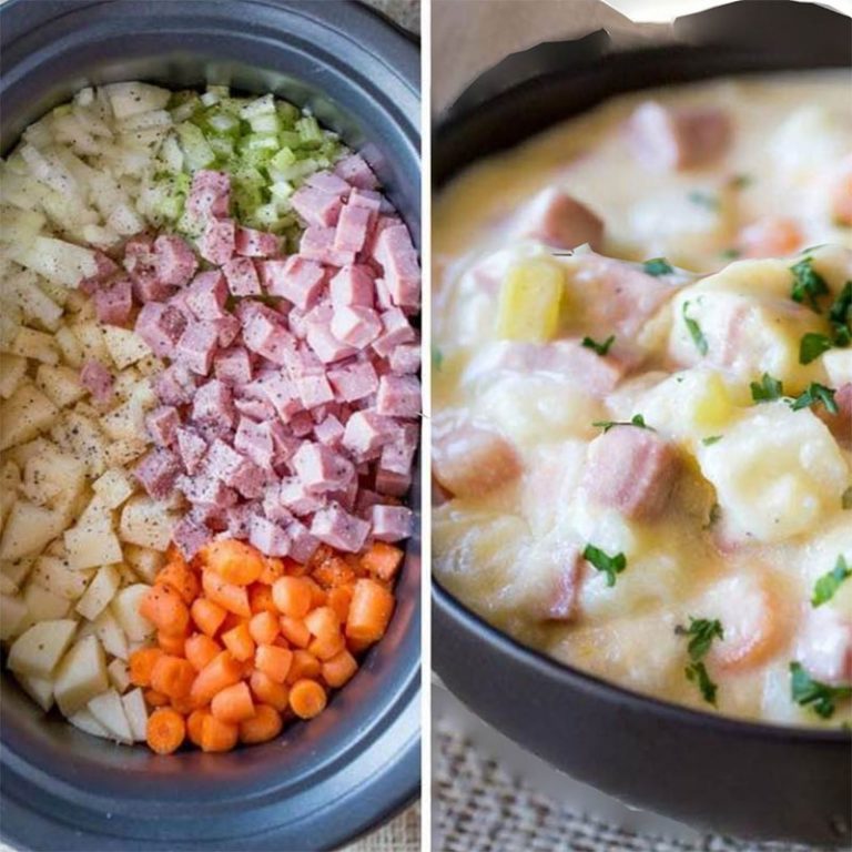 Slow Cooker Ham and Potato Soup QuickRecipes