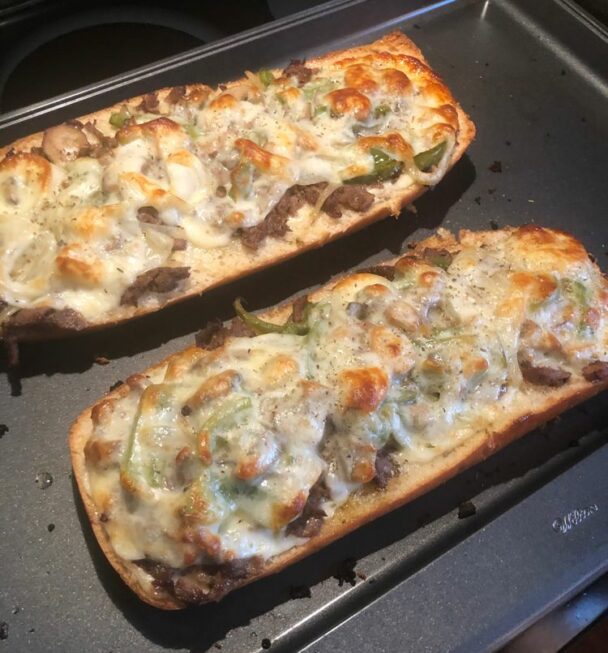 PHILLY CHEESESTEAK CHEESY BREAD BestQuickRecipes