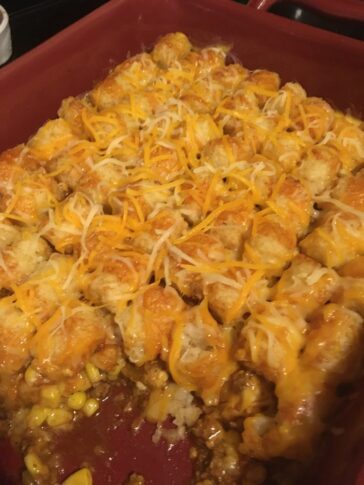 mexican tater tot casserole without enchilada sauce