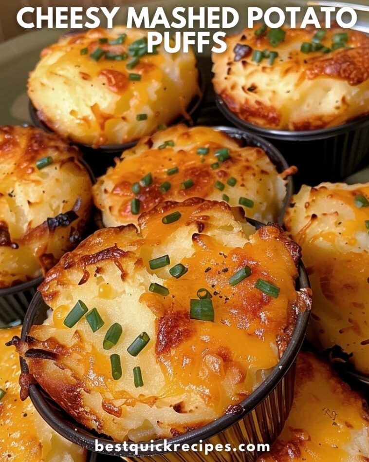 Cheesy Mashed Potato Puffs