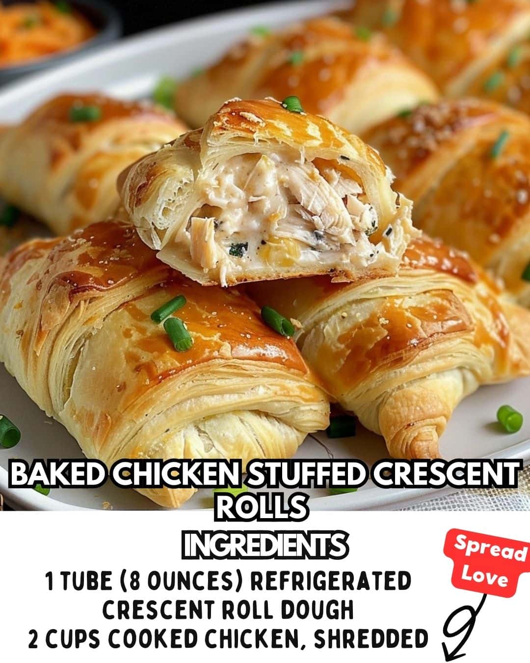 Baked Chicken Stuffed Crescent Rolls