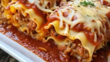 Lasagna Roll Ups With Spinach And Meat